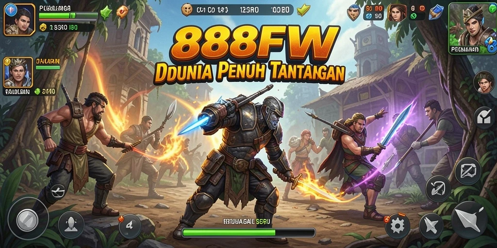 Tangkapan layar permainan 888FW yang menunjukkan aksi petualangan mendebarkan.