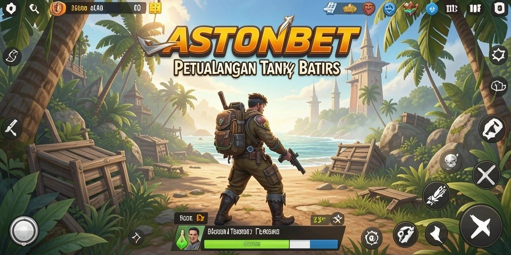 Tangkapan layar gameplay <strong>ASTONBET</strong> menunjukkan kebebasan eksplorasi di dunia terbuka.