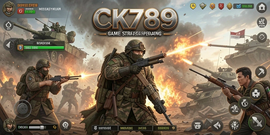 Screenshot gameplay CK789 menampilkan aksi strategi yang mendebarkan.