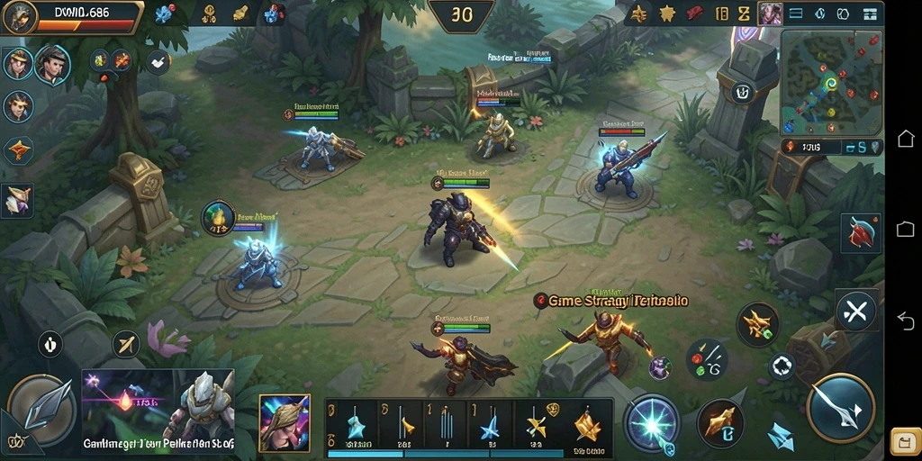 Tampilan gameplay DMD686 menunjukkan strategi dan pertarungan yang mendebarkan.