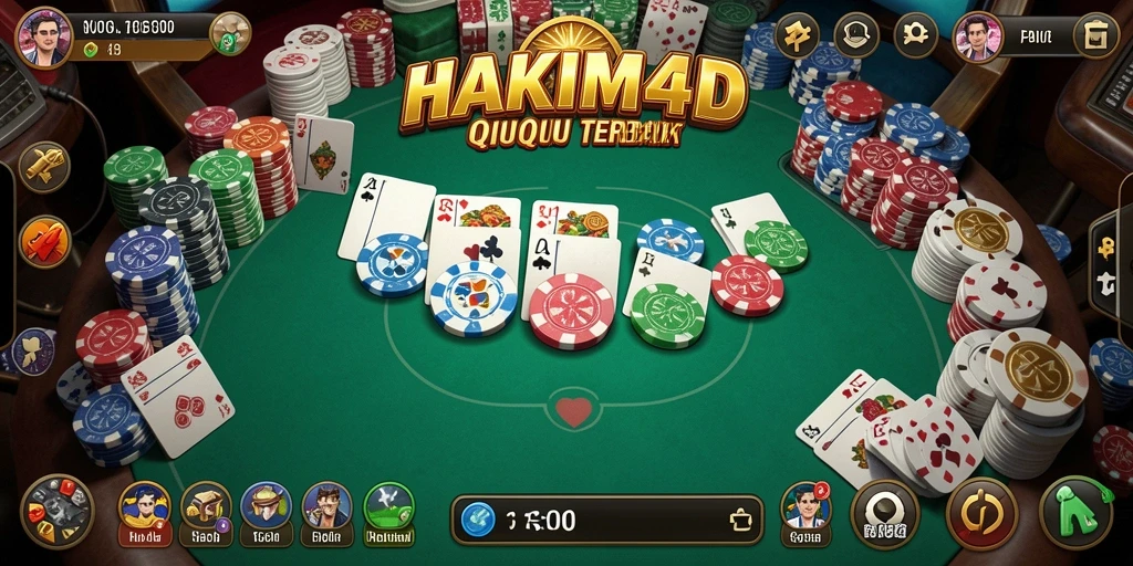 Screenshot gameplay HAKIM4D menampilkan keseruan permainan QiuQiu.