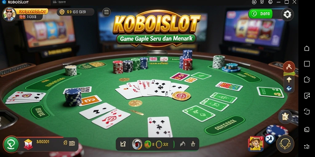 Tampilan gameplay seru KOBOISLOT dalam kategori Gaple.