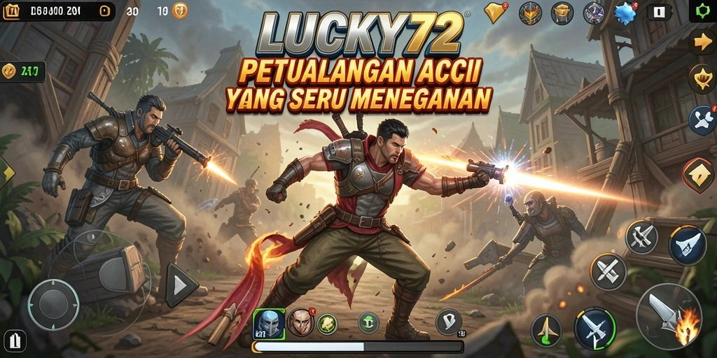 Tampilan menegangkan dari gameplay LUCKY72 yang mendebarkan.