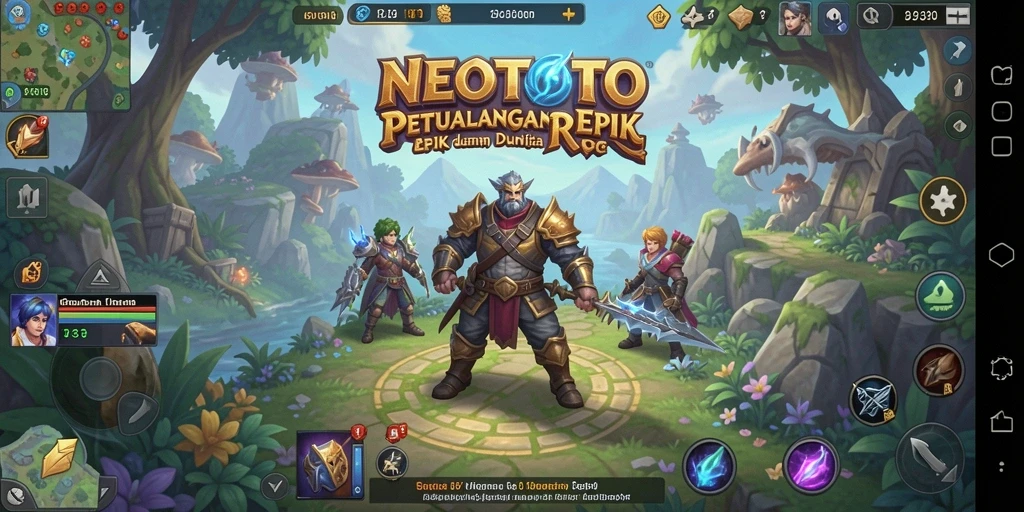 Tampilan menakjubkan dari gameplay RPG di NEOTOTO.