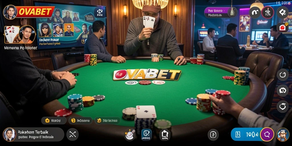 Screenshot menunjukkan aktivitas gameplay seru di OVABET dengan pemain yang bersaing.