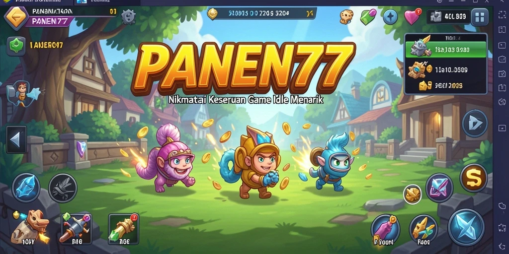 Screenshot gameplay PANEN77 menampilkan aktivitas berkebun yang menarik.