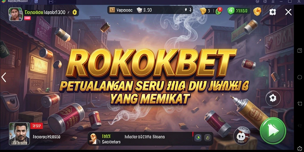 Screenshot ROKOKBET menampilkan petualangan seru dengan karakter yang berjuang menghadapi musuh.