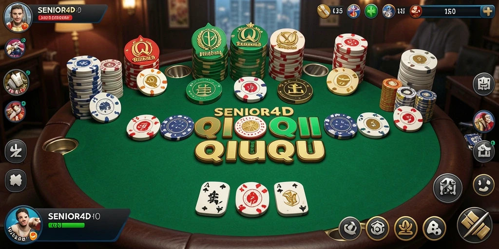 Tampilan gameplay QiuQiu yang menegangkan dalam SENIOR4D.