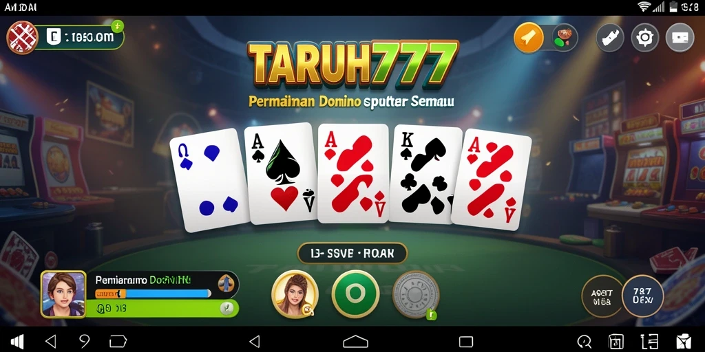 Screenshot gameplay TARUH777 menampilkan keseruan permainan Domino.