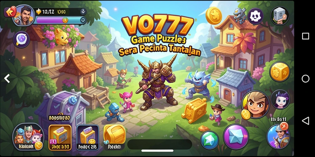 Tangkapan layar gameplay VO777 menampilkan tantangan Puzzle yang seru.